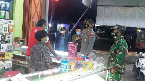 Kunjungan Polres Klaten Dalam Apel Siaga Persiapan Patroli PPKM Mikro dilanjutkan Monitoring ke Pelaku Usaha di Wilayah Kec. Wonosari, 1 Juli 2021