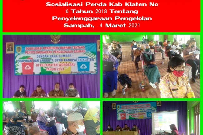 Sosialisasi Perda Kab Klaten No 6 Tahun 2018 Tentang Penyelenggaraan Pengelolaan Sampah, 4 Maret 2021