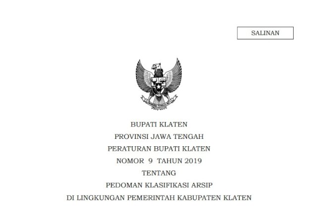 Klasifikasi Surat 2021