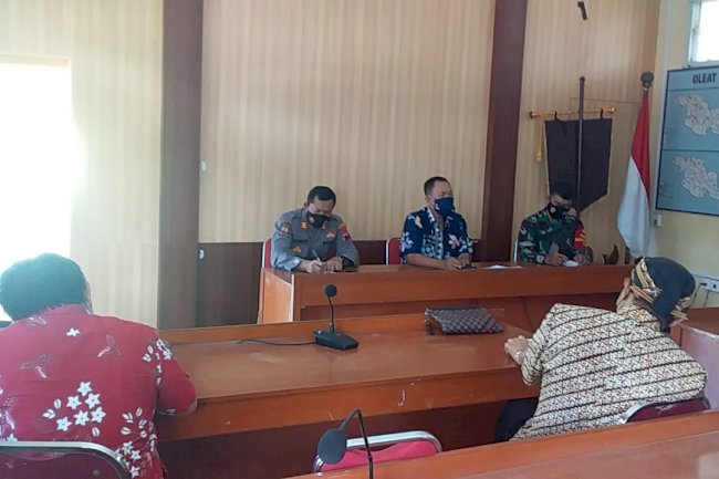 Rapat Koordinasi Forkompimcam, KUA, Puskesmas I, Puskesmas II, Koorwil Pendidikan Serta Kepala Desa Se-Kec. Wonosari Tentang Pelaksaan Idul Fitri 2021
