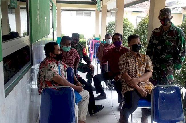 Pelaksanaan vaksin desa bentangan, bulan, bolali, tegalgondo di puskesmas 1 wonosari, 18 Mei 2021