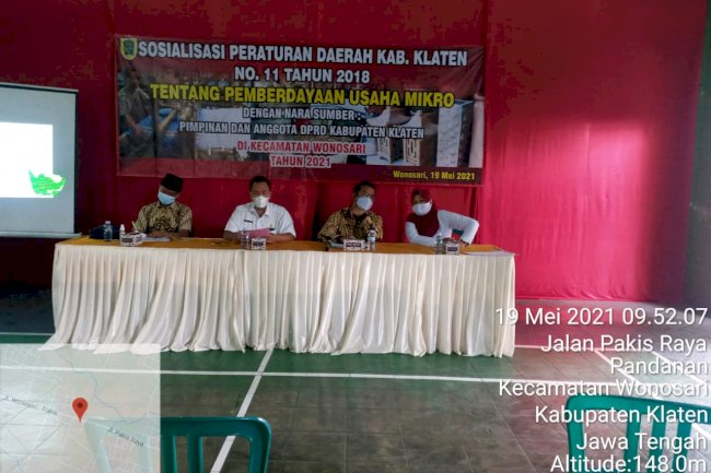 Sosialisasi Perda Kab Klaten No 11 Tahun 2018 Tentang Pemberdayaan Usaha Mikro