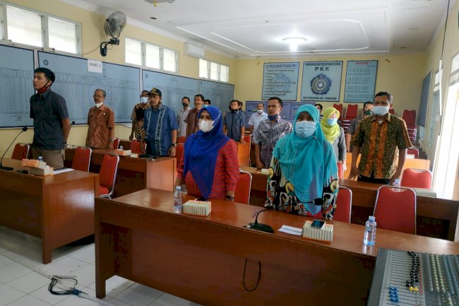 Menyanyikan Lagu Indonesia Raya di Kec. Wonosari, 20 Mei 2021
