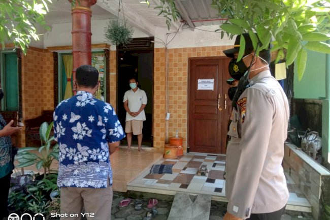 Monitoring isolasi mandiri di desa Bolali, 6 Juli 2021