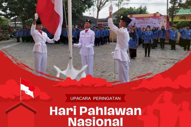 UPACARA HARI PAHLAWAN KE 78 TAHUN 2023 TINGKAT KEC.WONOSARI