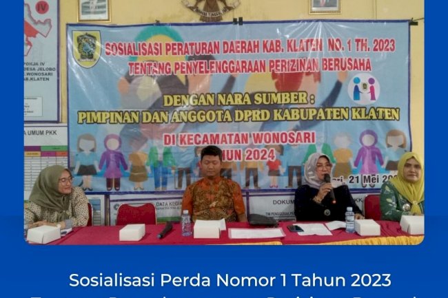 Sosialisasi Peraturan Daerah Nomor 1 Tahun 2023 Tentang Penyelenggaraan Perizinan Berusaha