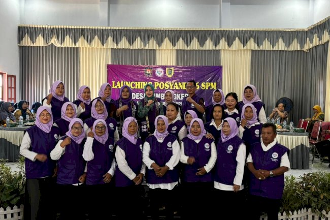 Launching Posyandu 6 SPM di Desa Lumbungkerep Kecamatan Wonosari 