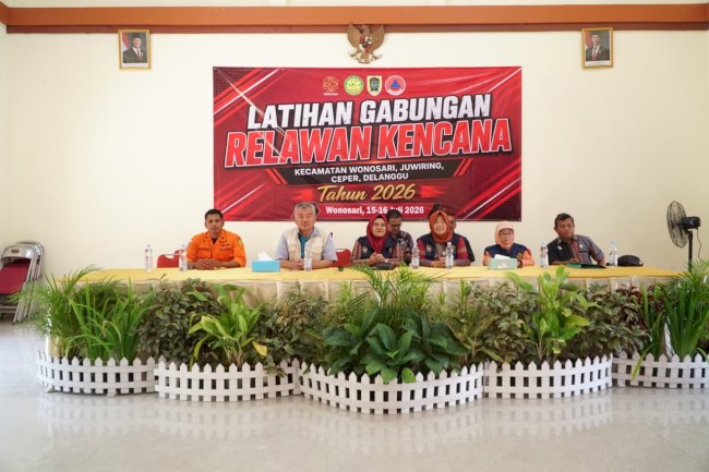 Latihan Gabungan Relawan Kencana Wonosari, Juwiring, Ceper, dan Delanggu Tahun 2026