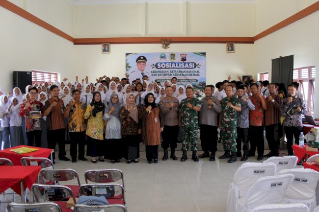 Sosialisasi Kebangsaan, Ketahanan Nasional, dan Antisipasi Kenakalan Remaja Digelar di Kecamatan Wonosari