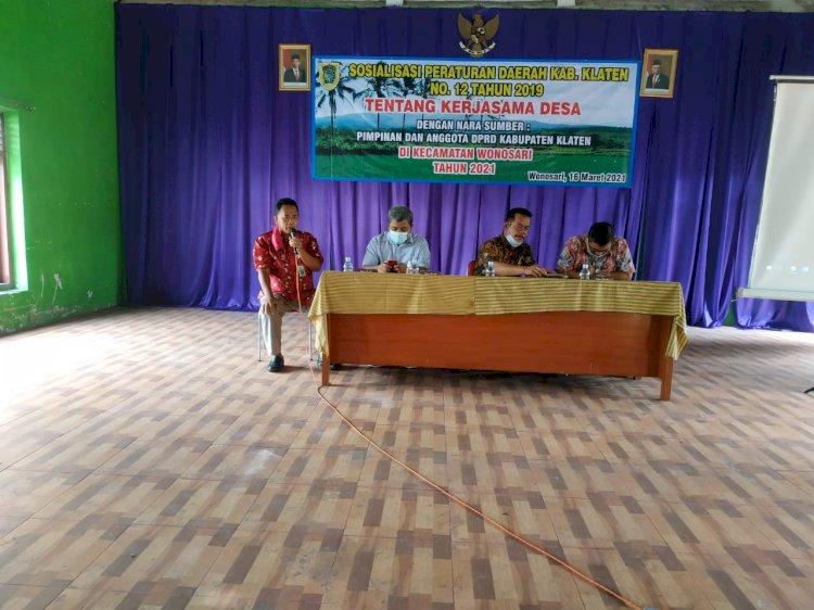 Sosialisasi Peraturan daerah Kabupaten Klaten Nomor 12 Tahun 2018 tentang Kerja Sama Antar Desa, 16 Maret 2021