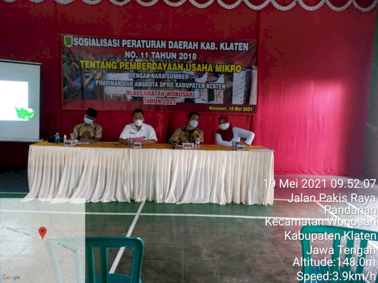 Sosialisasi Perda Kab Klaten No 11 Tahun 2018 Tentang Pemberdayaan Usaha Mikro