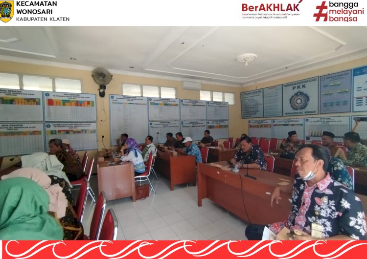 RAKOR BERSAMA FORKOMPIMCAM DALAM RANGKA HUT RI KE 78 TAHUN 2023