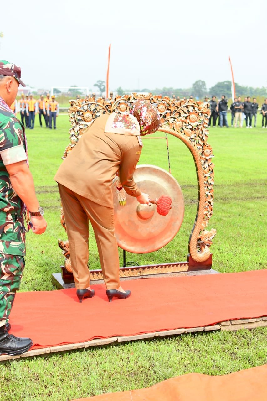 Pembukaan Karya Bakti Mandiri Klaten Bersinar (KBMKB) ke-XXVII  di Desa Jelobo, Wonosari