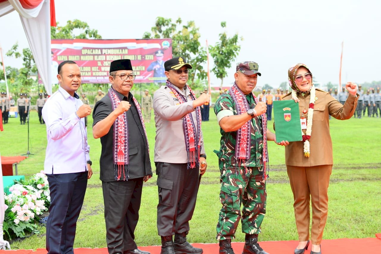 Pembukaan Karya Bakti Mandiri Klaten Bersinar (KBMKB) ke-XXVII  di Desa Jelobo, Wonosari