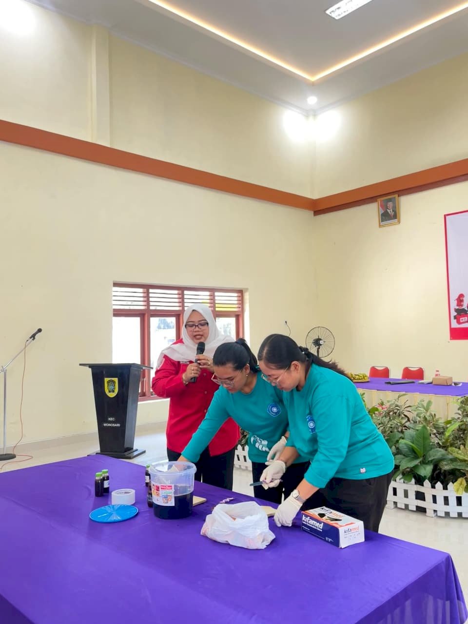 Pelatihan Pertolongan Pertama bagi Relawan Wanita dan Kader PKK Desa se Kecamatan Wonosari