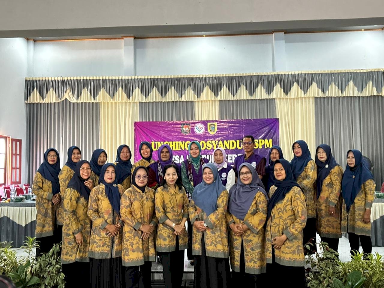 Launching Posyandu 6 SPM di Desa Lumbungkerep Kecamatan Wonosari 