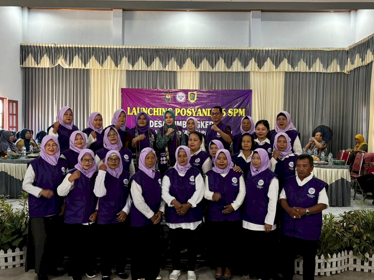 Launching Posyandu 6 SPM di Desa Lumbungkerep Kecamatan Wonosari 