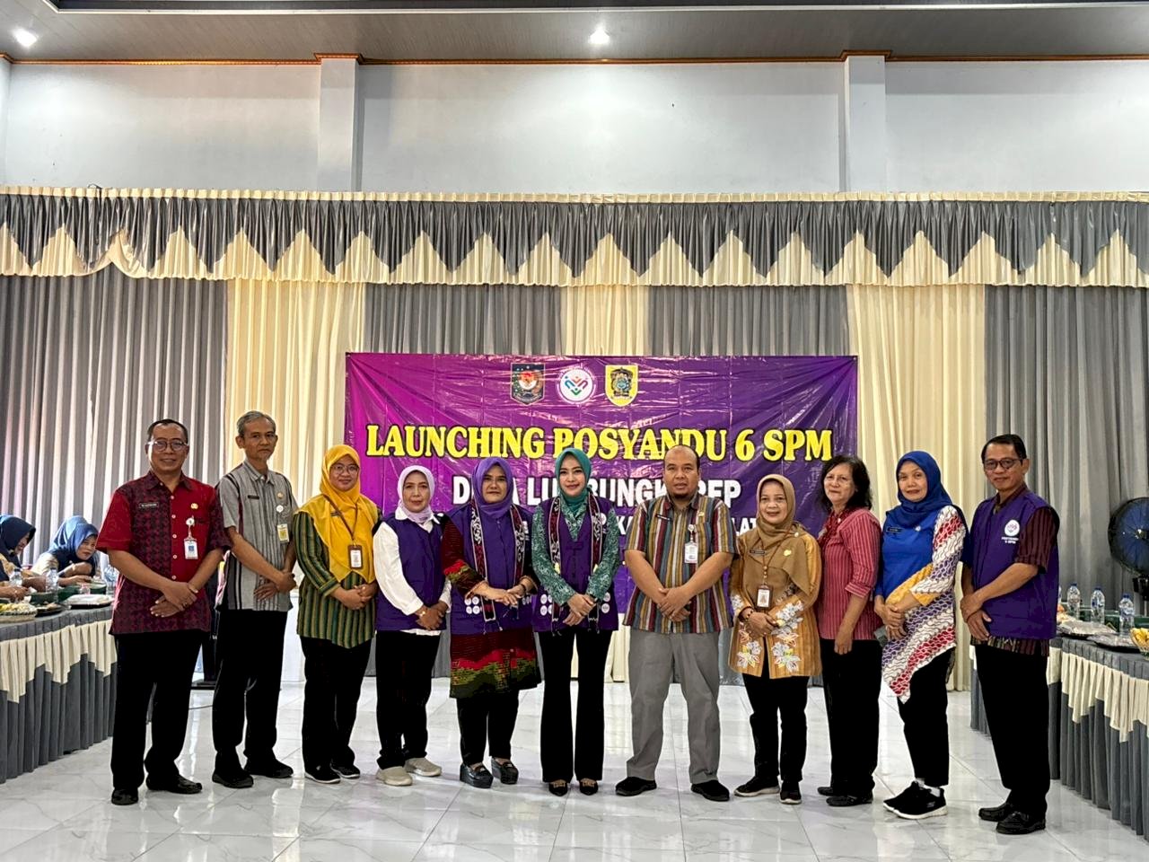 Launching Posyandu 6 SPM di Desa Lumbungkerep Kecamatan Wonosari 