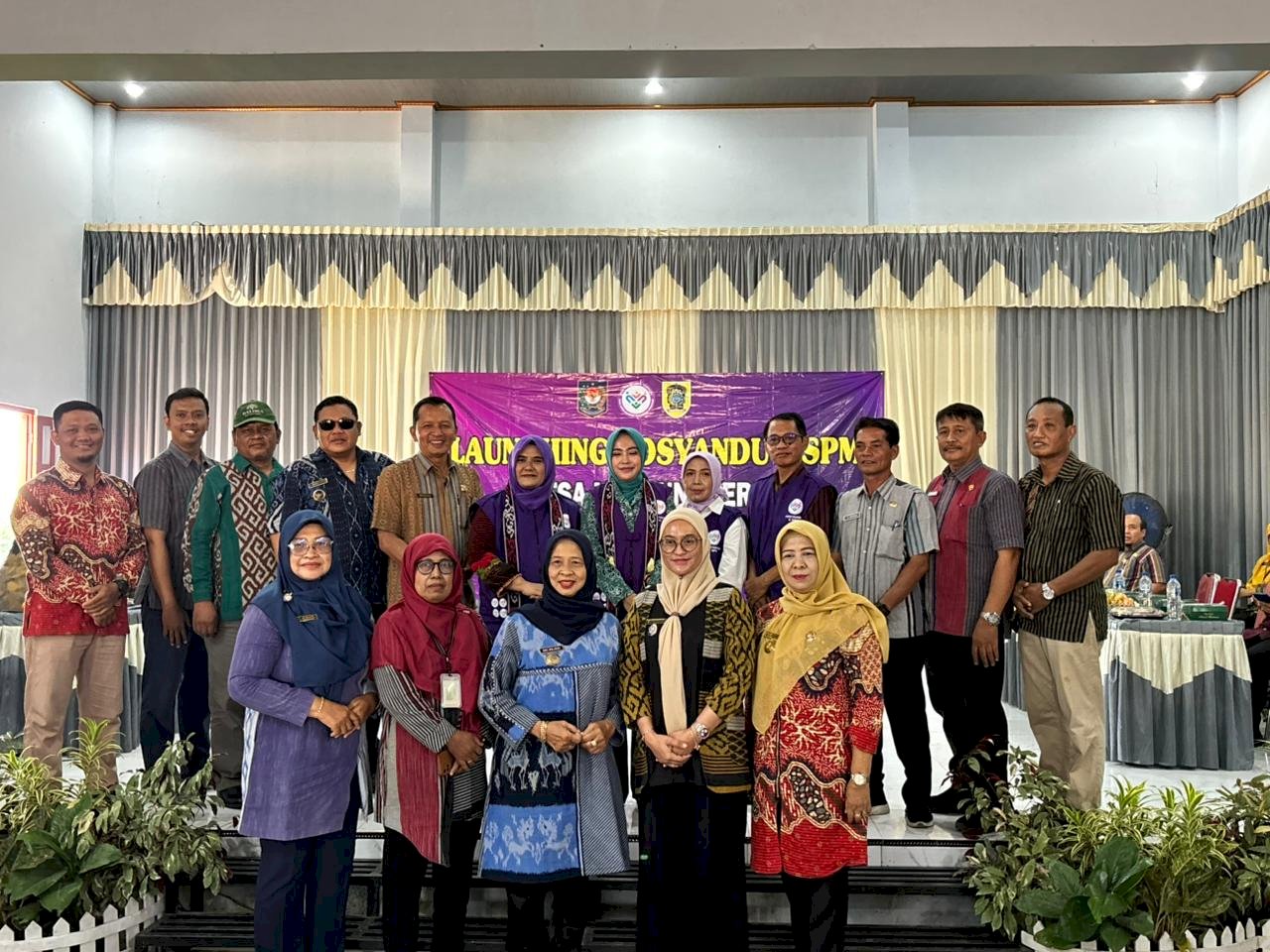 Launching Posyandu 6 SPM di Desa Lumbungkerep Kecamatan Wonosari 