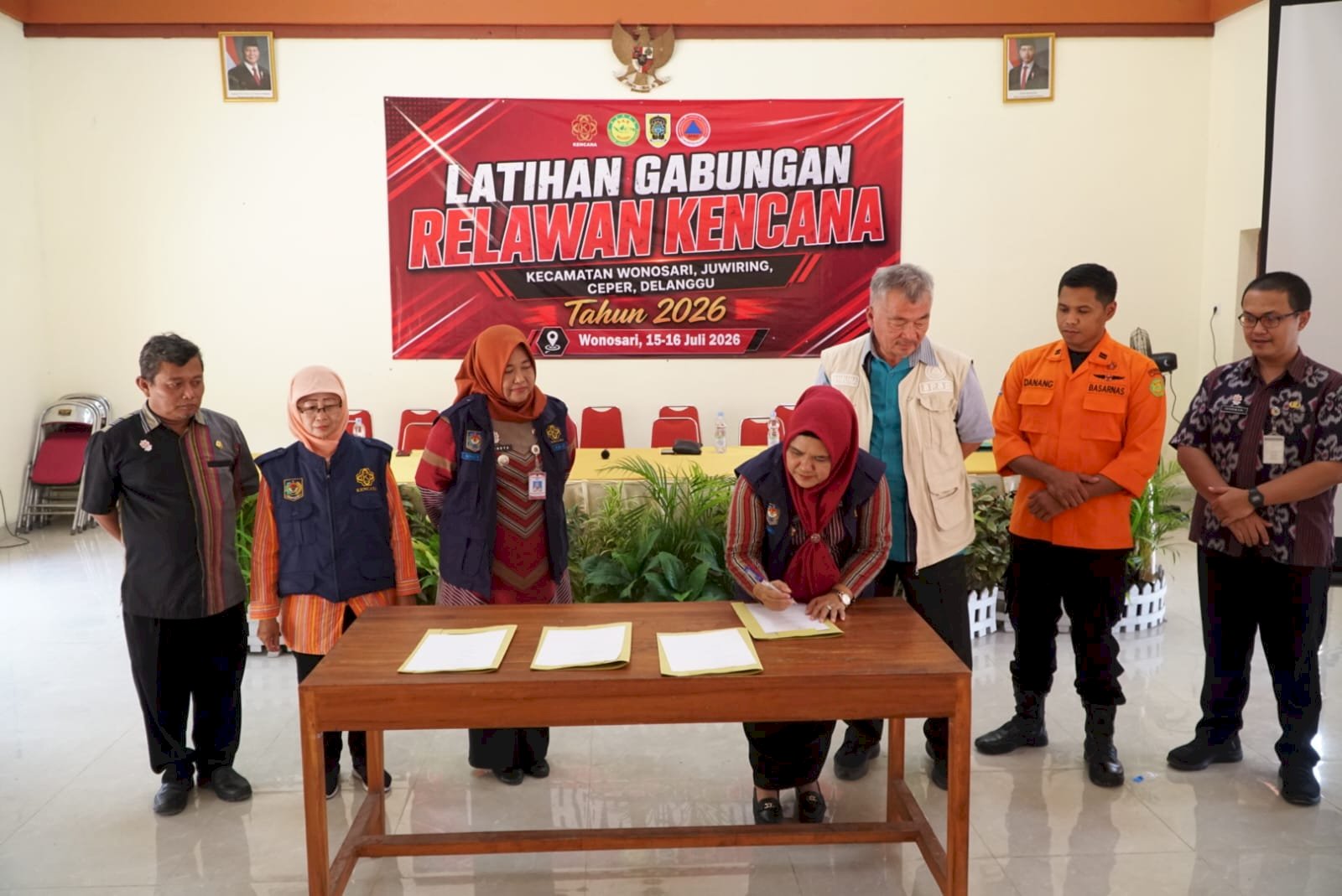 Latihan Gabungan Relawan Kencana Wonosari, Juwiring, Ceper, dan Delanggu Tahun 2026