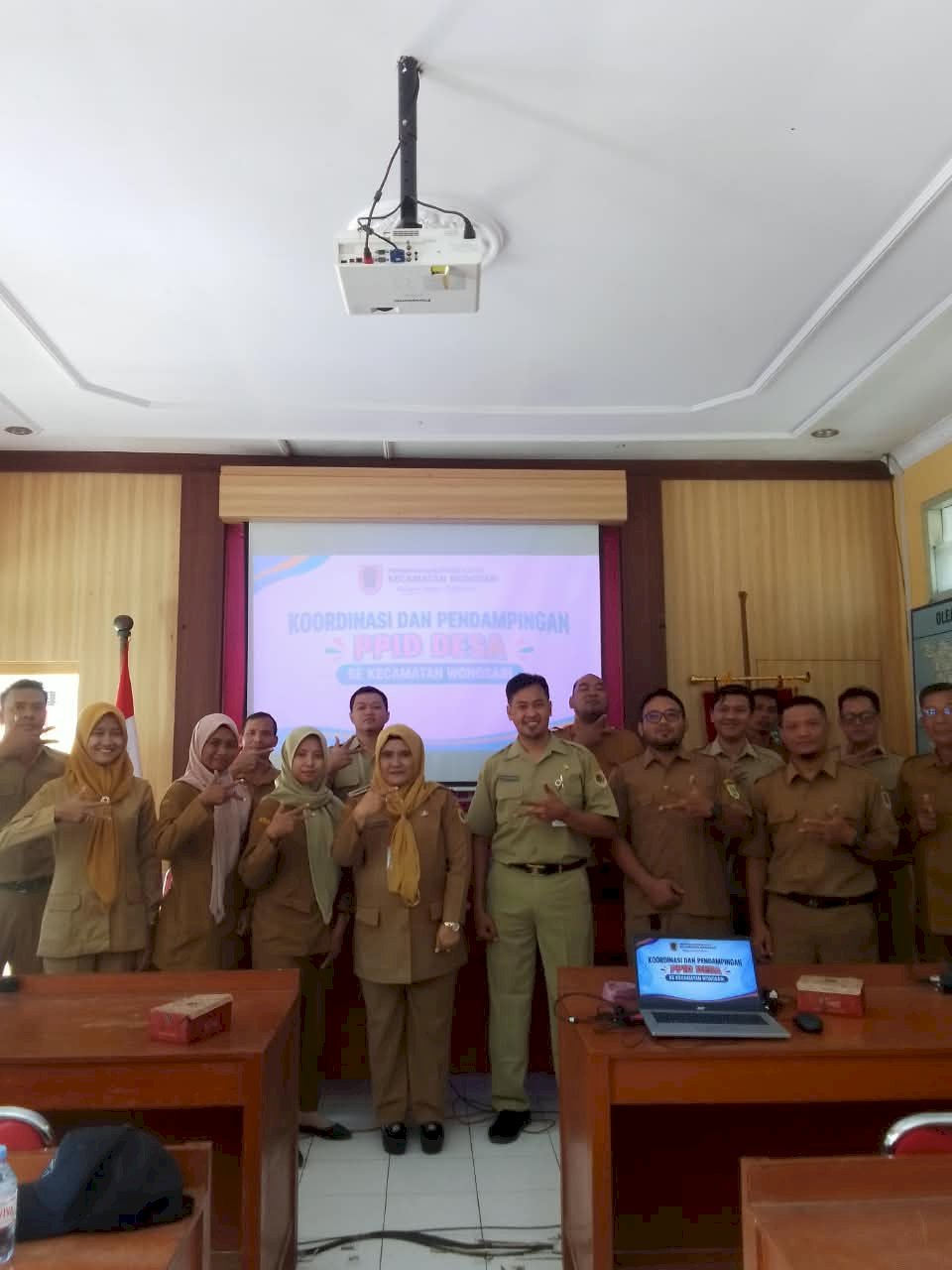 Koordinasi & Pendampingan PPID Desa Se-Kecamatan Wonosari