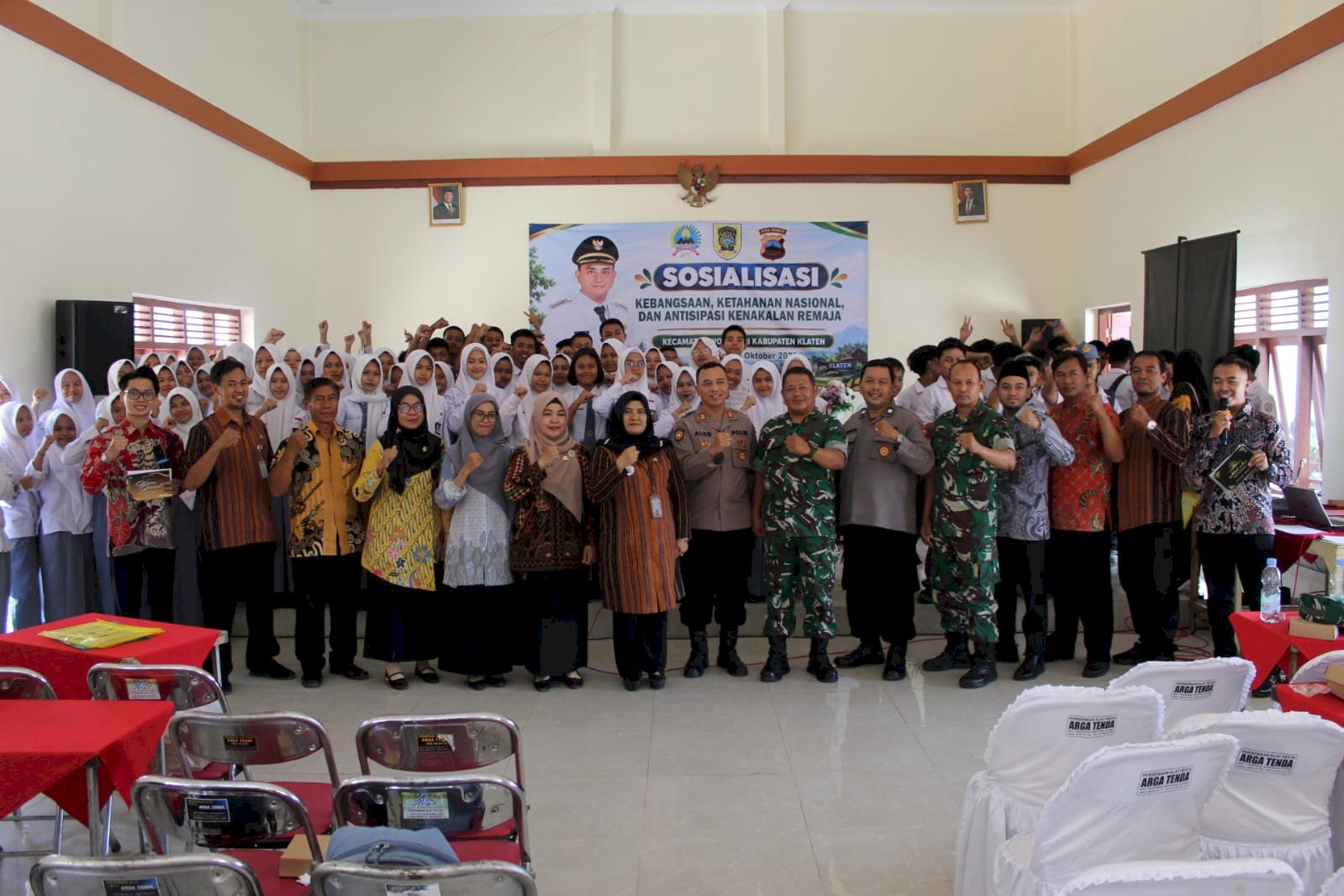 Sosialisasi Kebangsaan, Ketahanan Nasional, dan Antisipasi Kenakalan Remaja Digelar di Kecamatan Wonosari