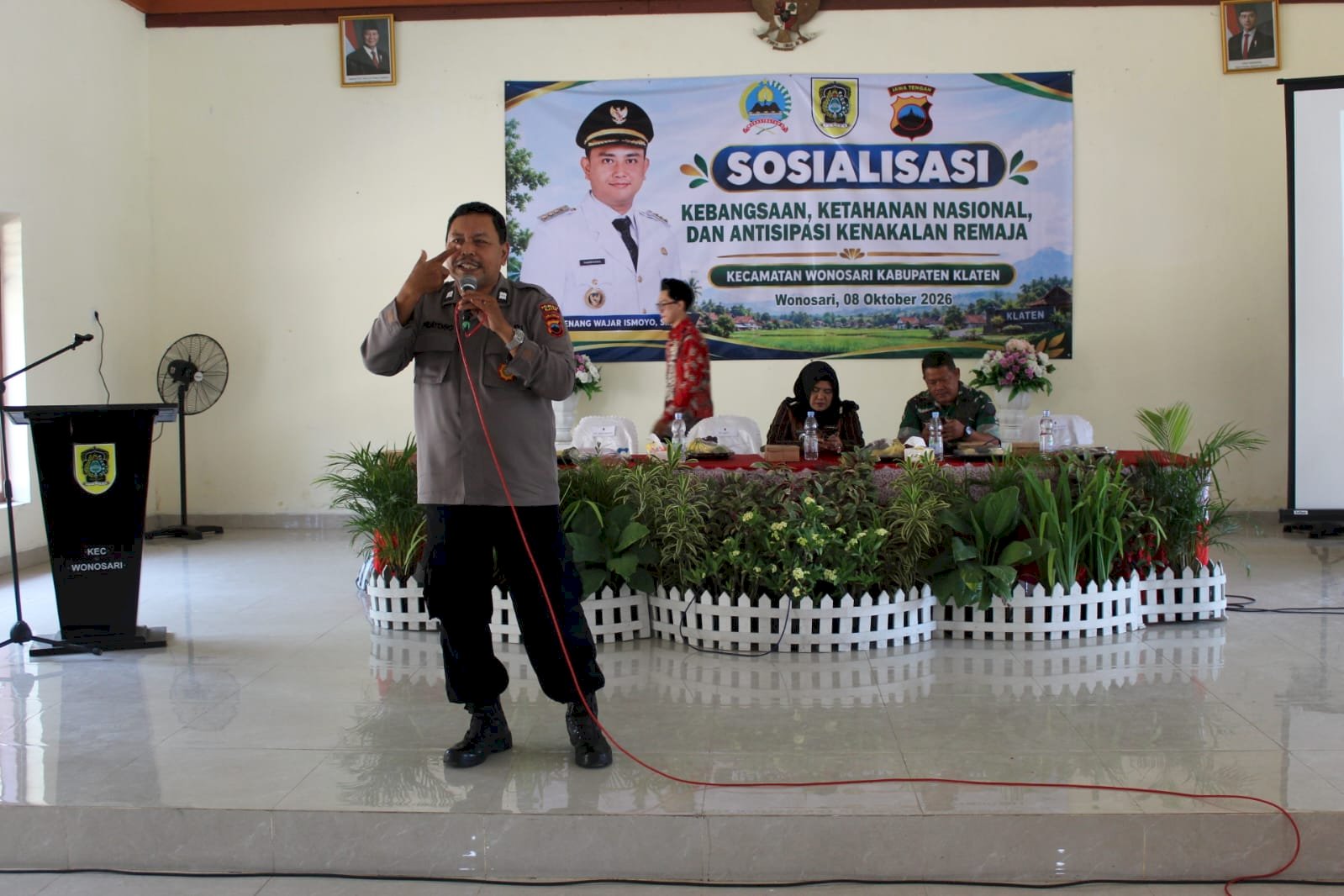 Sosialisasi Kebangsaan, Ketahanan Nasional, dan Antisipasi Kenakalan Remaja Digelar di Kecamatan Wonosari