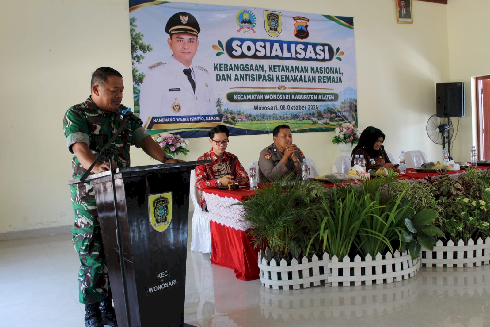 Sosialisasi Kebangsaan, Ketahanan Nasional, dan Antisipasi Kenakalan Remaja Digelar di Kecamatan Wonosari