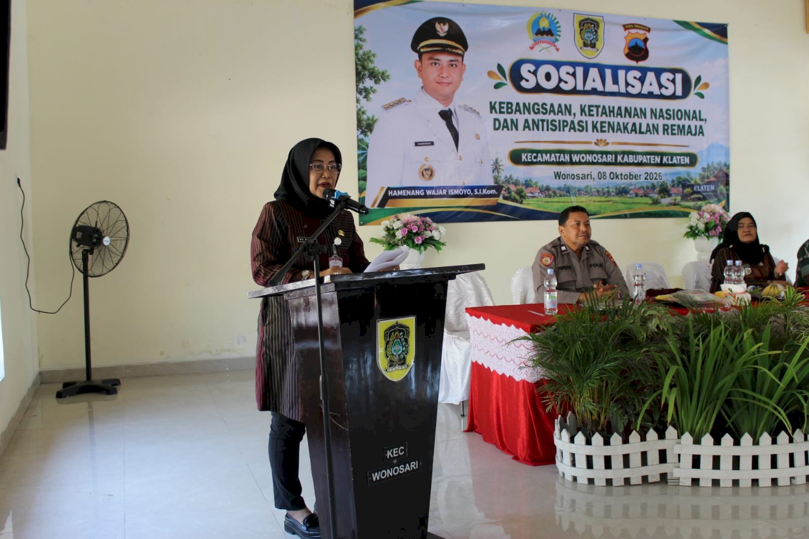 Sosialisasi Kebangsaan, Ketahanan Nasional, dan Antisipasi Kenakalan Remaja Digelar di Kecamatan Wonosari