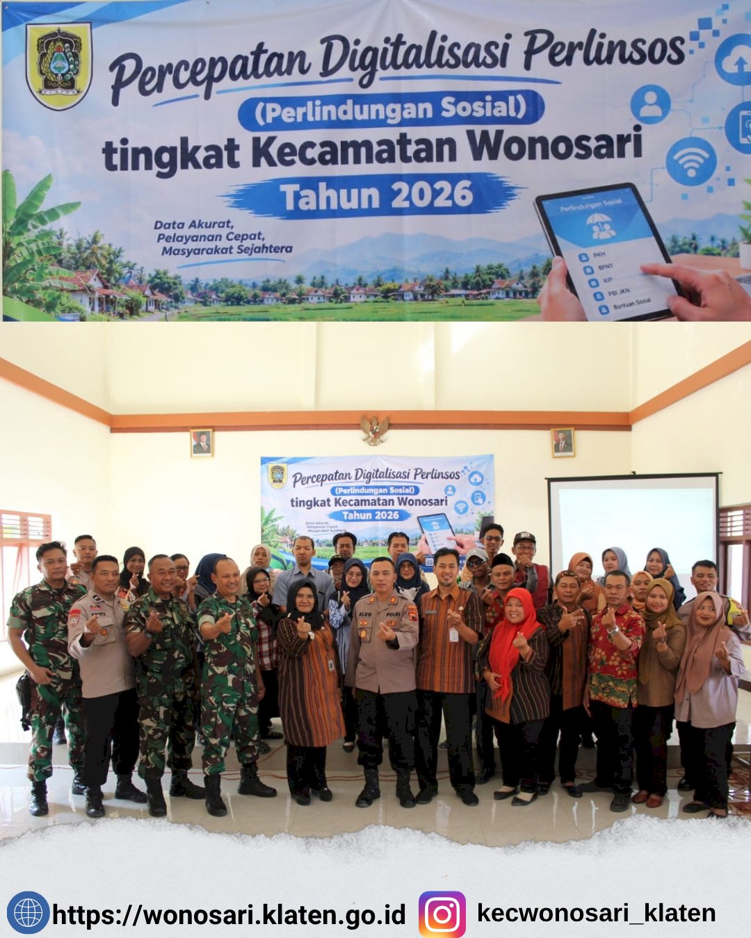 Percepatan Digitalisasi Perlindungan Sosial Tingkat Kecamatan Wonosari